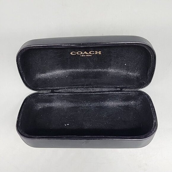 Coach Small Authentic Black Hard Side Clamshell Eyeglasses / Sunglasses Case - Picture 3 of 3